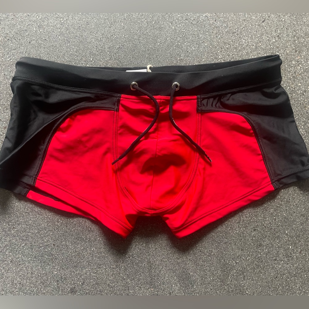 Red swimsuit